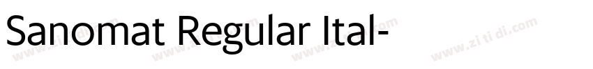 Sanomat Regular Ital字体转换